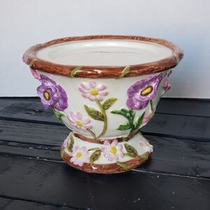 3D Floral Pillar Candle Holder Easter Flowers Stem